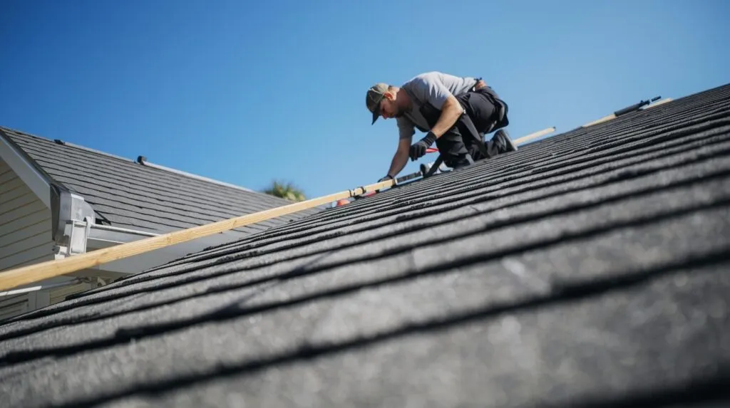Lankford Roofing crew replacing a roof in Sherman, TX