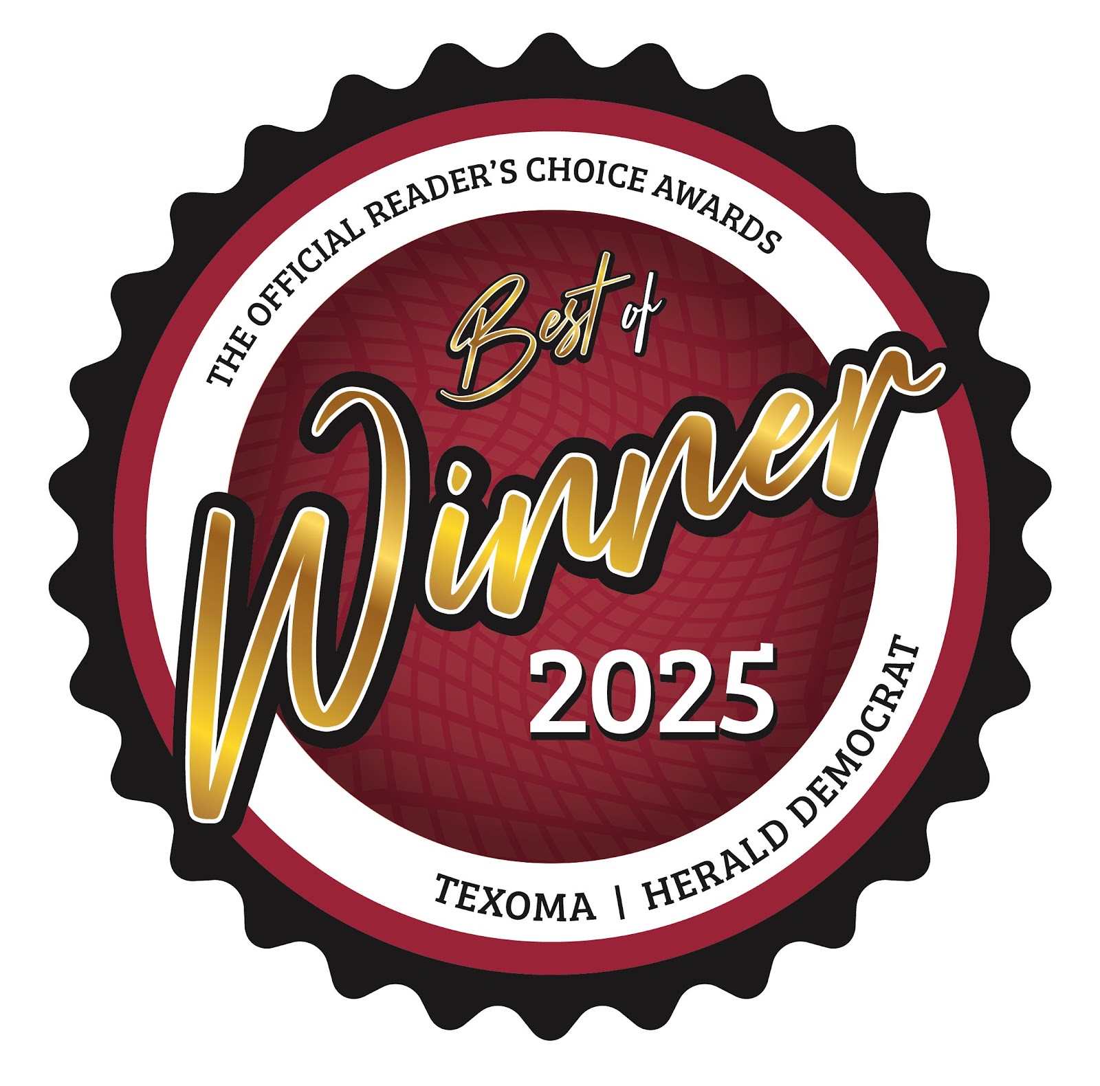Best of Texoma 2025 Reader's Choice Awards Winner - Herald Democrat - Lankford Roofing