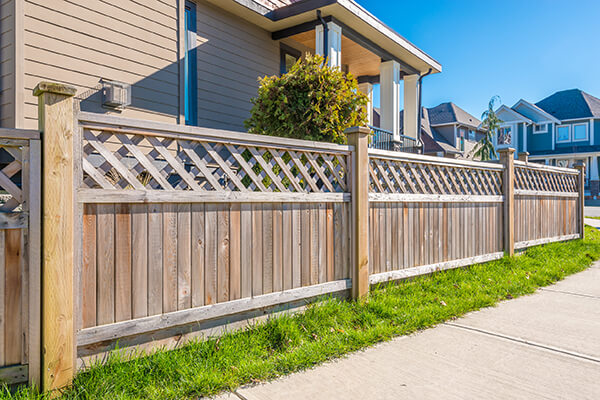 exterior wooden fence 